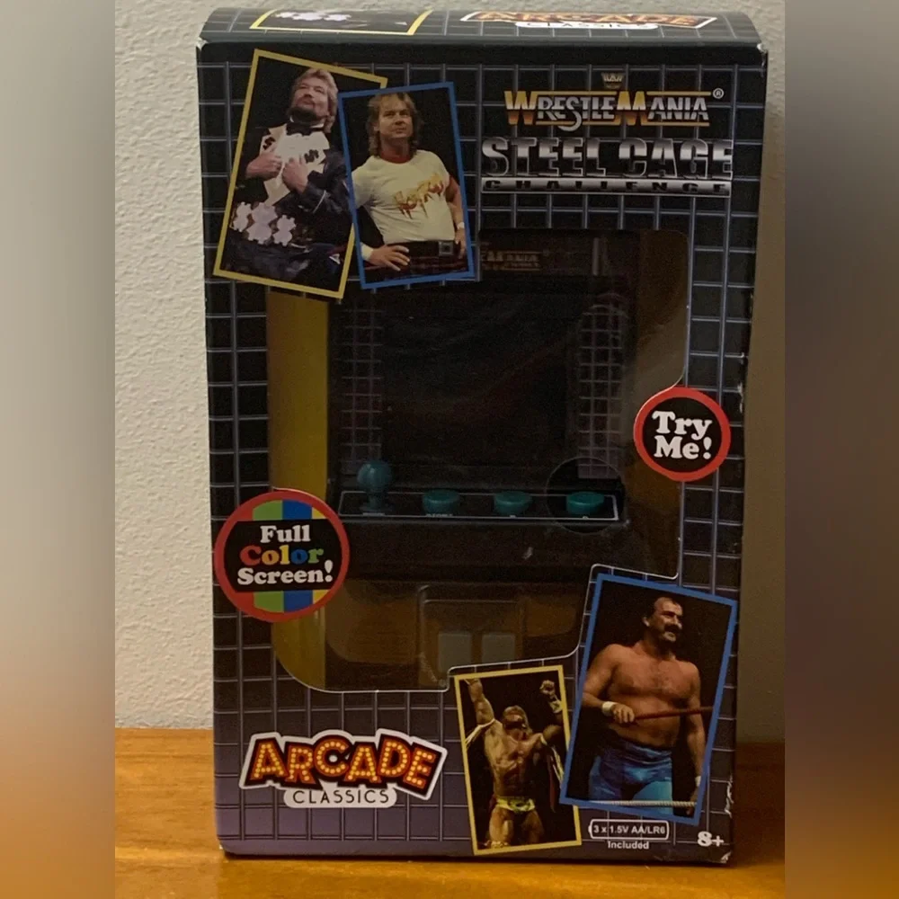Arcade Classics - WWE Retro Mini Arcade Game Steel Cage Challenge